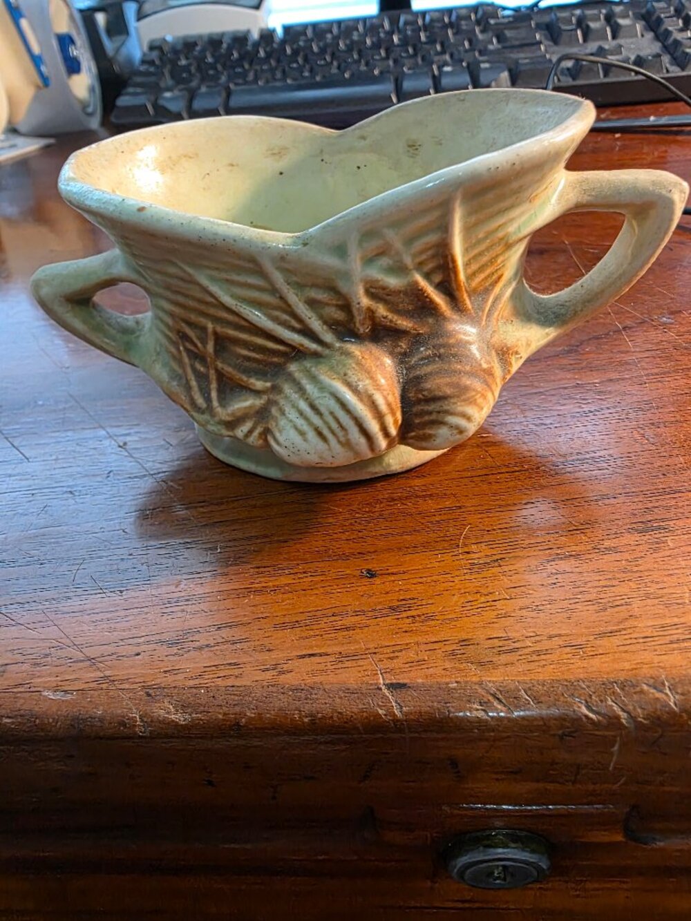 VINTAGE 1940'S McCOY OPEN SUGAR BOWL